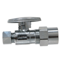 1/2 Inch CPVC x 3/8 Inch OD Compression Straight Valve
