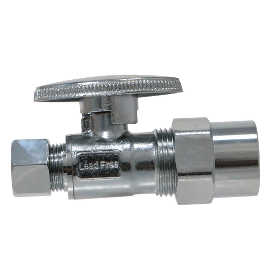 1/2 Inch CPVC x 3/8 Inch OD Compression Straight Valve
