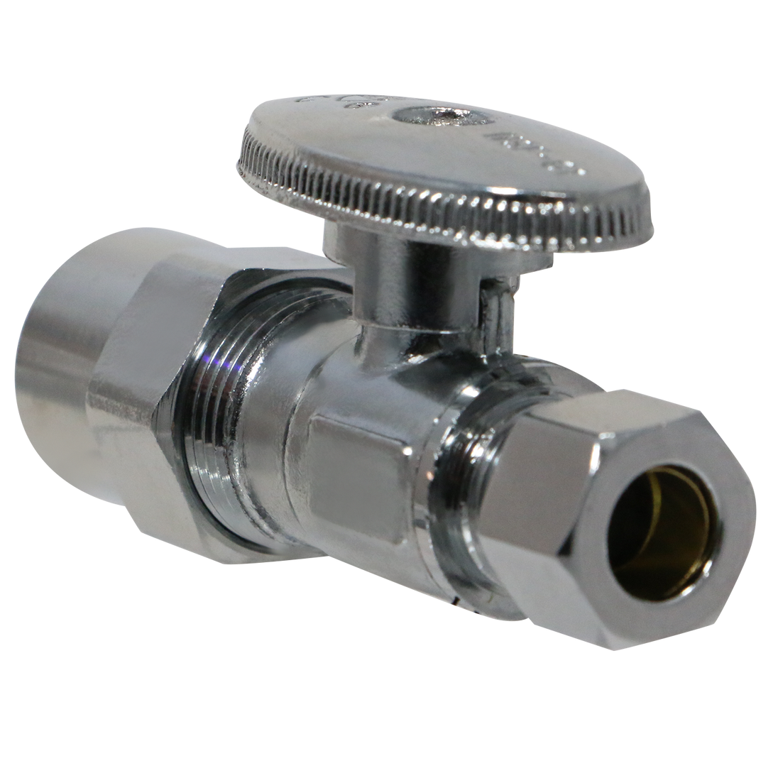 1/2 Inch CPVC x 3/8 Inch OD Compression Straight Valve