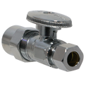 1/2 Inch CPVC x 3/8 Inch OD Compression Straight Valve