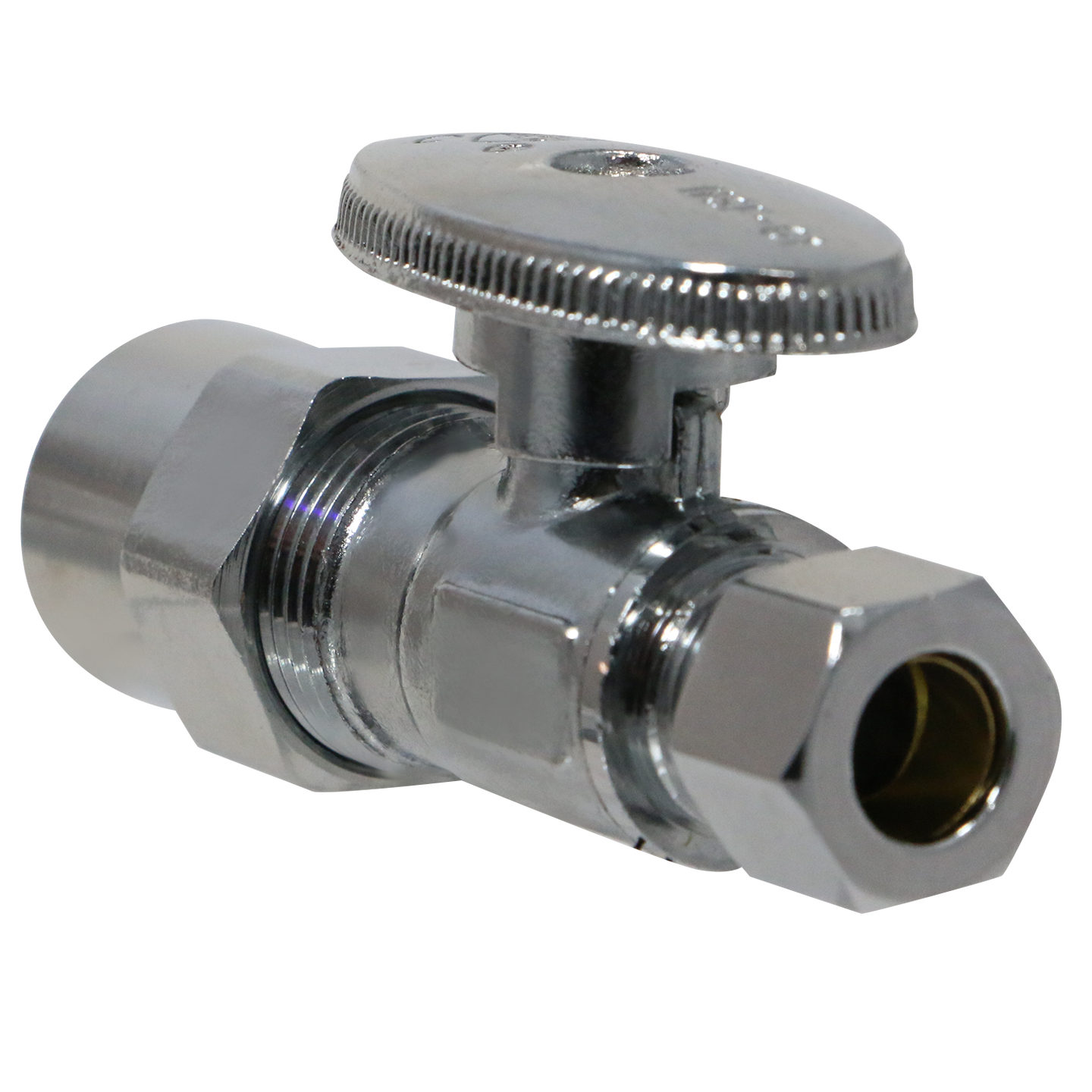 1/2 Inch CPVC x 3/8 Inch OD Compression Straight Valve