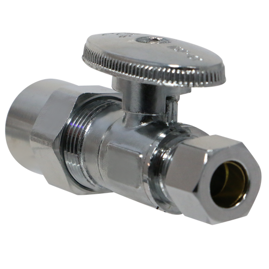 1/2 Inch CPVC x 3/8 Inch OD Compression Straight Valve