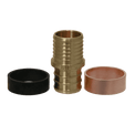 3/4 Inch PEX-B Barb x 3/4 Inch PB (polybutylene) Slicing coupling with ring