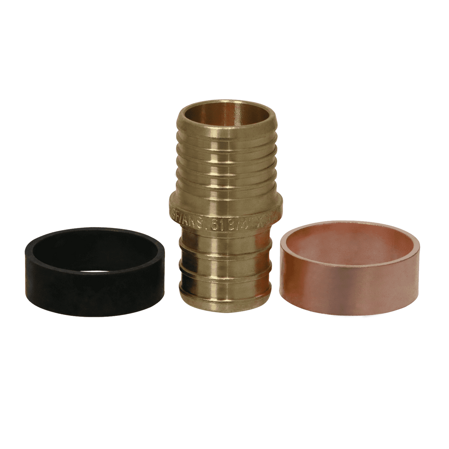 3/4 Inch PEX-B Barb x 3/4 Inch PB (polybutylene) Slicing coupling with ring