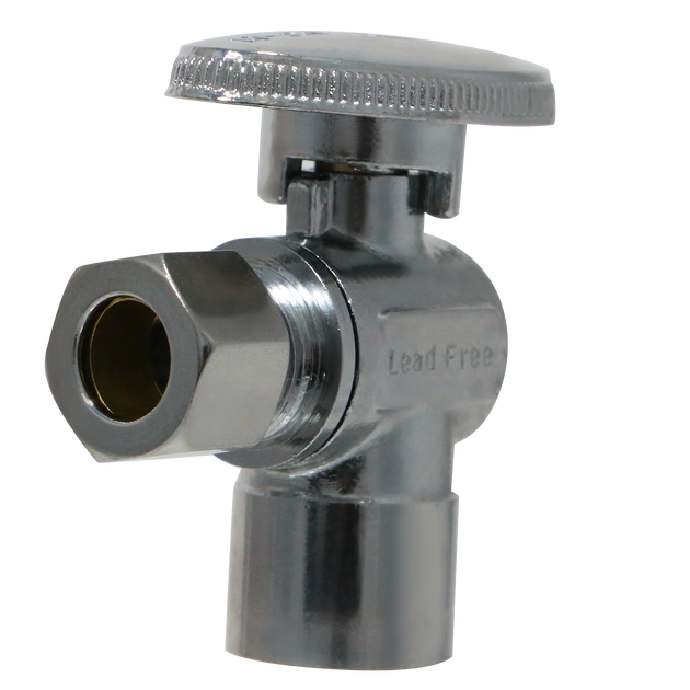 3/8 Inch OD Compression x 1/2 Sweat Angle Valve