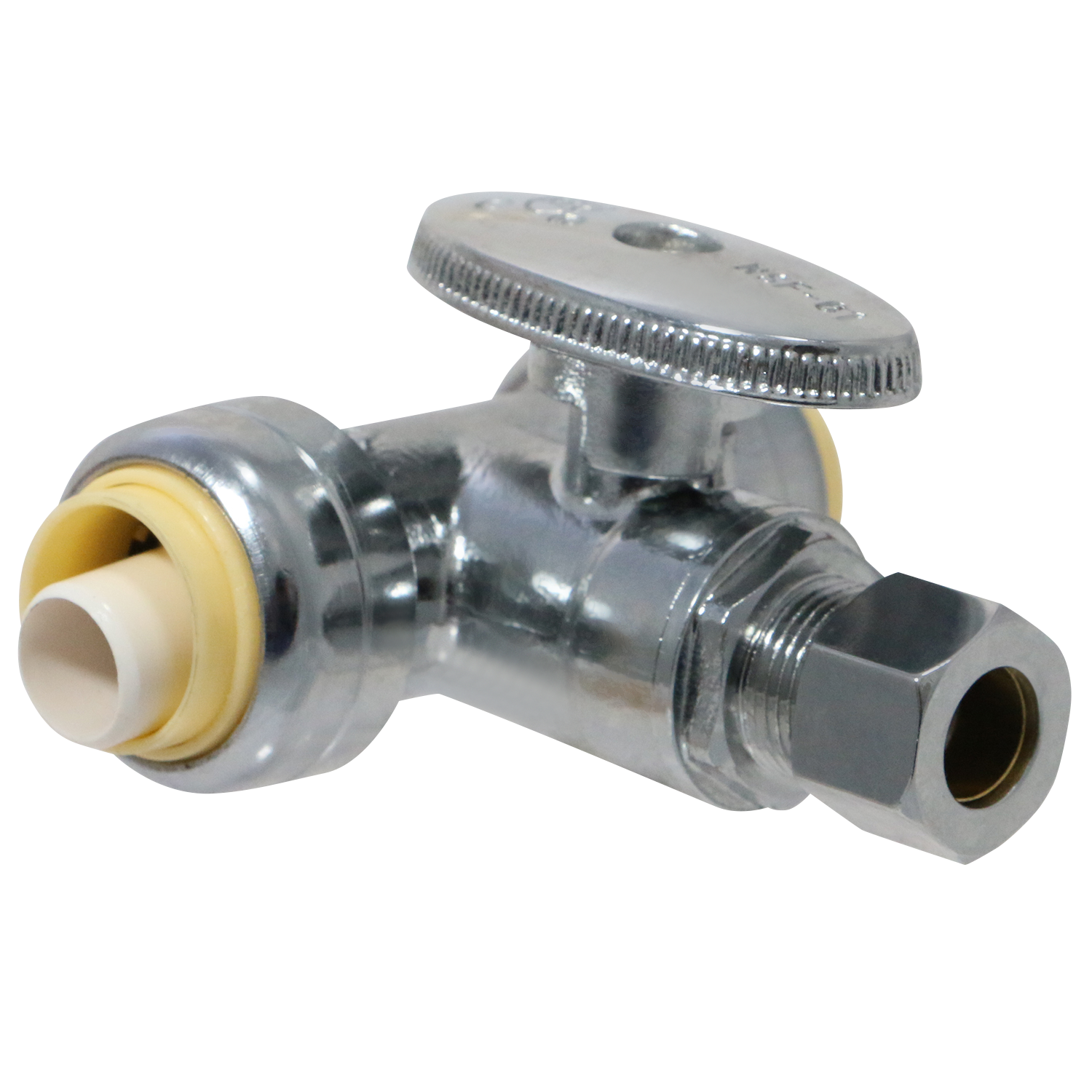 1/2 Push x 1/2 Push x 3/8 OD Compression Tee Valve Measuring 1/2 Push x 1/2 Push x 3/8 OD Compression Specifically Push Fit OD Compression Valve