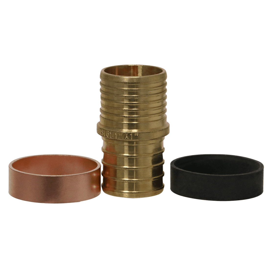 1 Inch PEX-B Barb x 1 Inch PB (polybutylene) Slicing coupling with ring