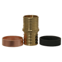 1 Inch PEX-B Barb x 1 Inch PB (polybutylene) Slicing coupling with ring