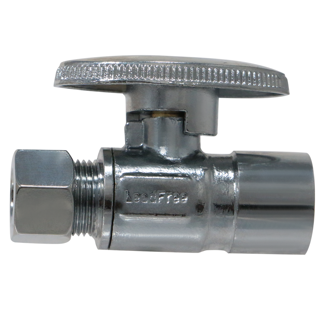 3/8 Inch OD Compression x 1/2 Inch Sweat Straight Valve
