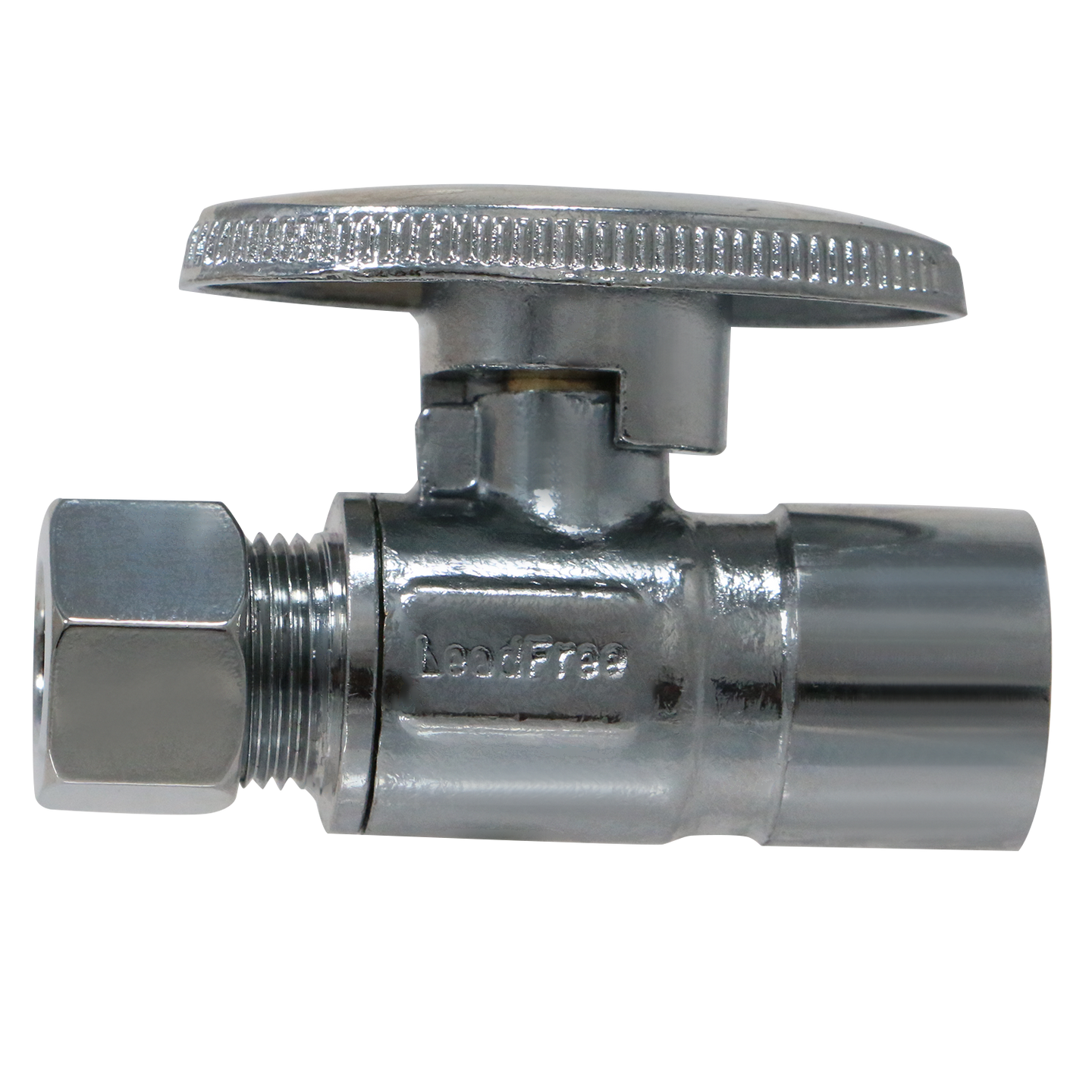 3/8 Inch OD Compression x 1/2 Inch Sweat Straight Valve