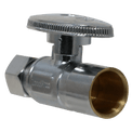 3/8 Inch OD Compression x 1/2 Inch Sweat Straight Valve