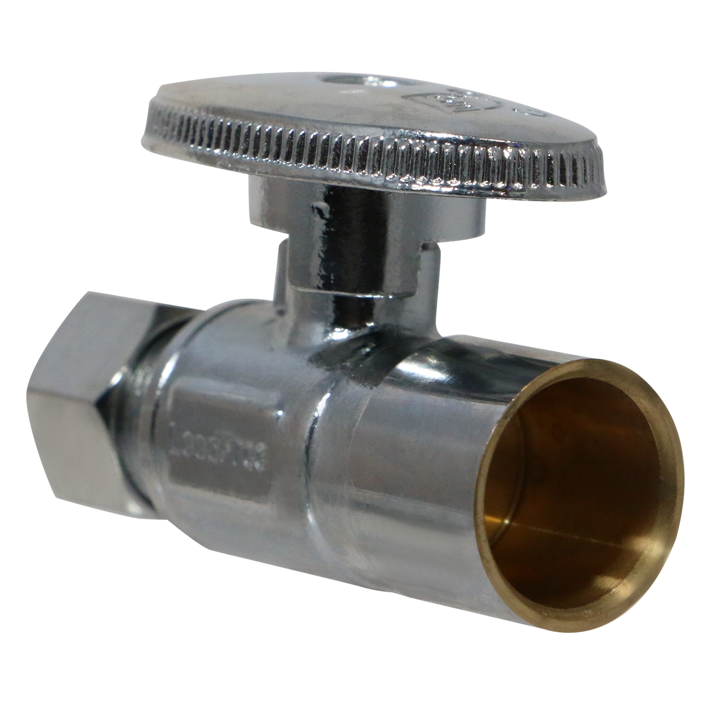3/8 Inch OD Compression x 1/2 Inch Sweat Straight Valve
