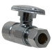 3/8 Inch OD Compression x 1/2 Inch Sweat Straight Valve