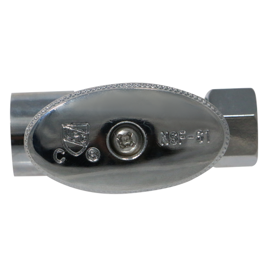 3/8 Inch OD Compression x 1/2 Inch Sweat Straight Valve