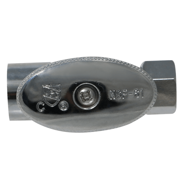 3/8 Inch OD Compression x 1/2 Inch Sweat Straight Valve