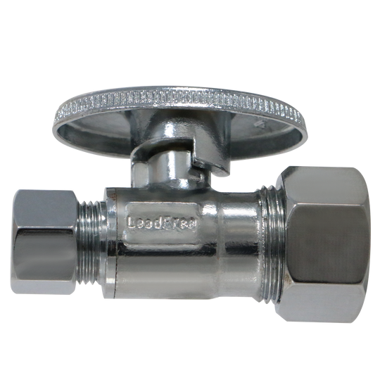 5/8 Inch OD Compression x 3/8 inch OD Compression Straight Ball Valve