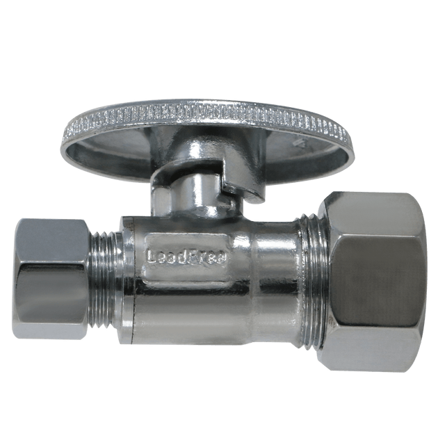 5/8 Inch OD Compression x 3/8 inch OD Compression Straight Ball Valve
