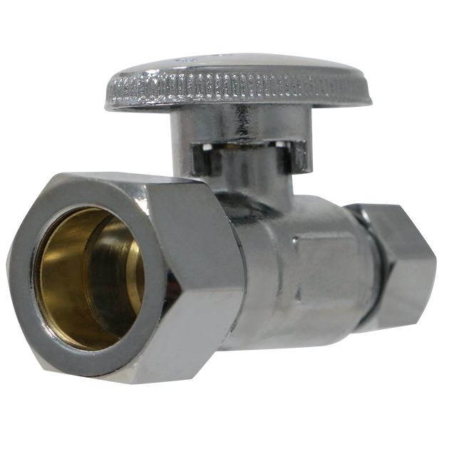5/8 Inch OD Compression x 3/8 inch OD Compression Straight Ball Valve