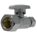 5/8 Inch OD Compression x 3/8 inch OD Compression Straight Ball Valve