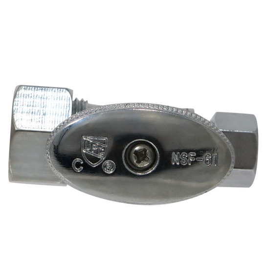 5/8 Inch OD Compression x 3/8 inch OD Compression Straight Ball Valve