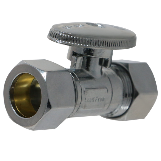 5/8 Inch OD COmpression x 5/8 Inch OD Compression Straight Valve