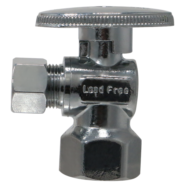 1/2 Inch Female NPT x 3/8 Inch OD Compression Angle Ball Valve