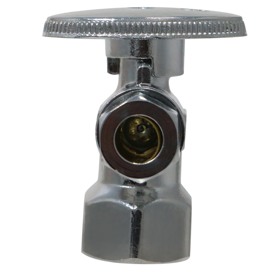 1/2 Inch Female NPT x 3/8 Inch OD Compression Angle Ball Valve
