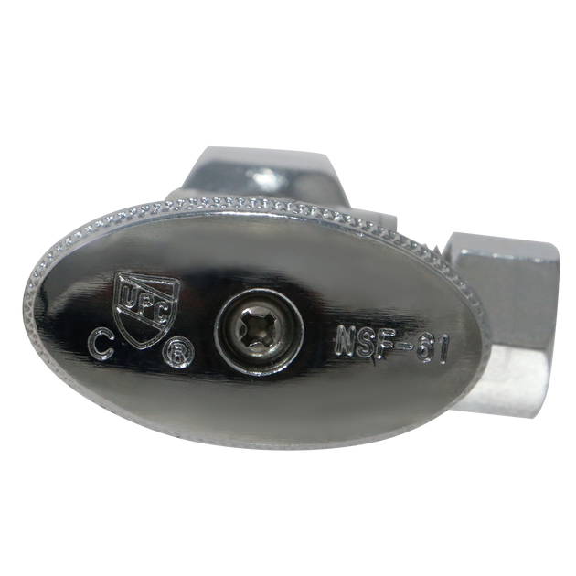 1/2 Inch Female NPT x 3/8 Inch OD Compression Angle Ball Valve