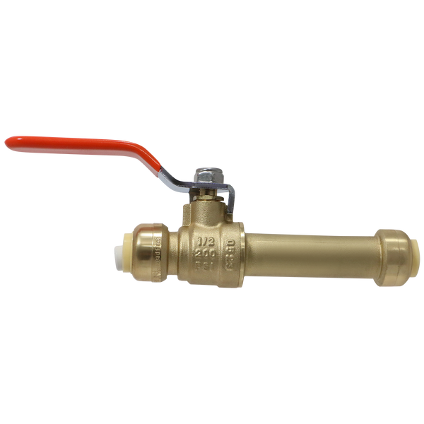 1/2 Inch Push-to-Connect Slip Ball Valve