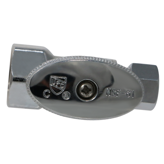 1/2 Inch FNPT x 3/8 Inch OD Compression Straight