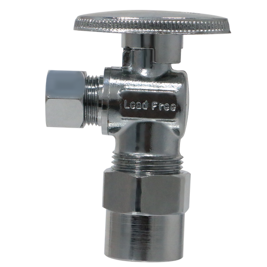 1/2 Inch CPVC x 3/8 Inch OD Compression Angle Valve