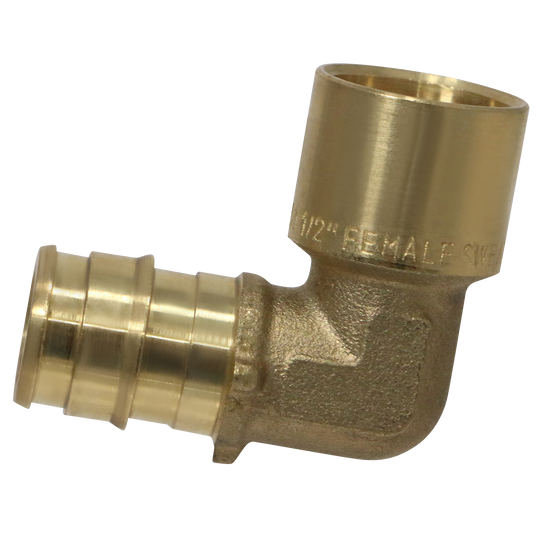 Pex-A Expansion 1/2 Inch x 1/2 Inch Male Elbow Sweat