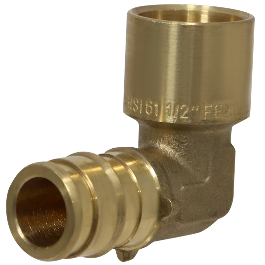 Pex-A Expansion 1/2 Inch x 1/2 Inch Male Elbow Sweat