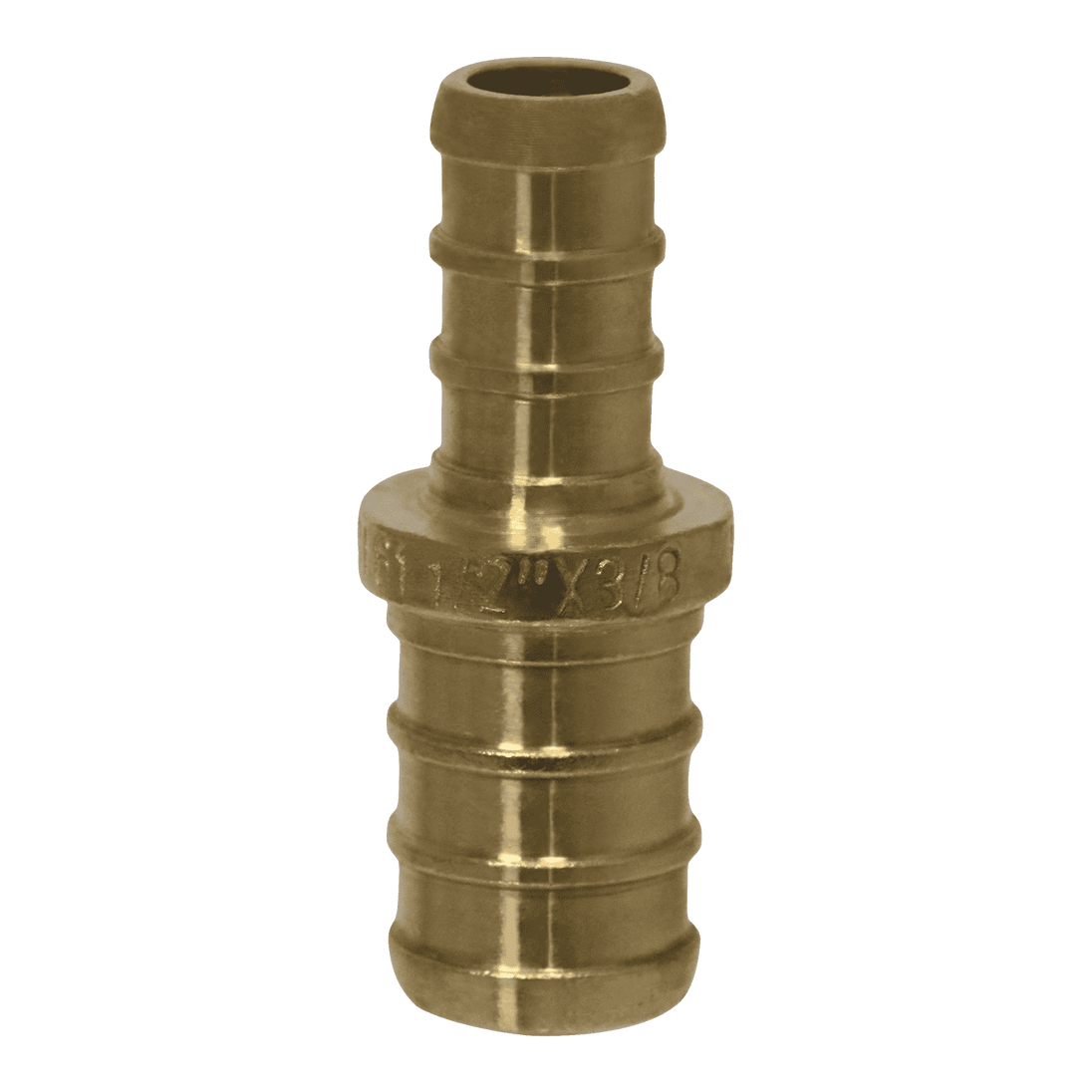 1/2 Inch x 3/8 Inch PEX-B Barb Crimp Reducing Coupling