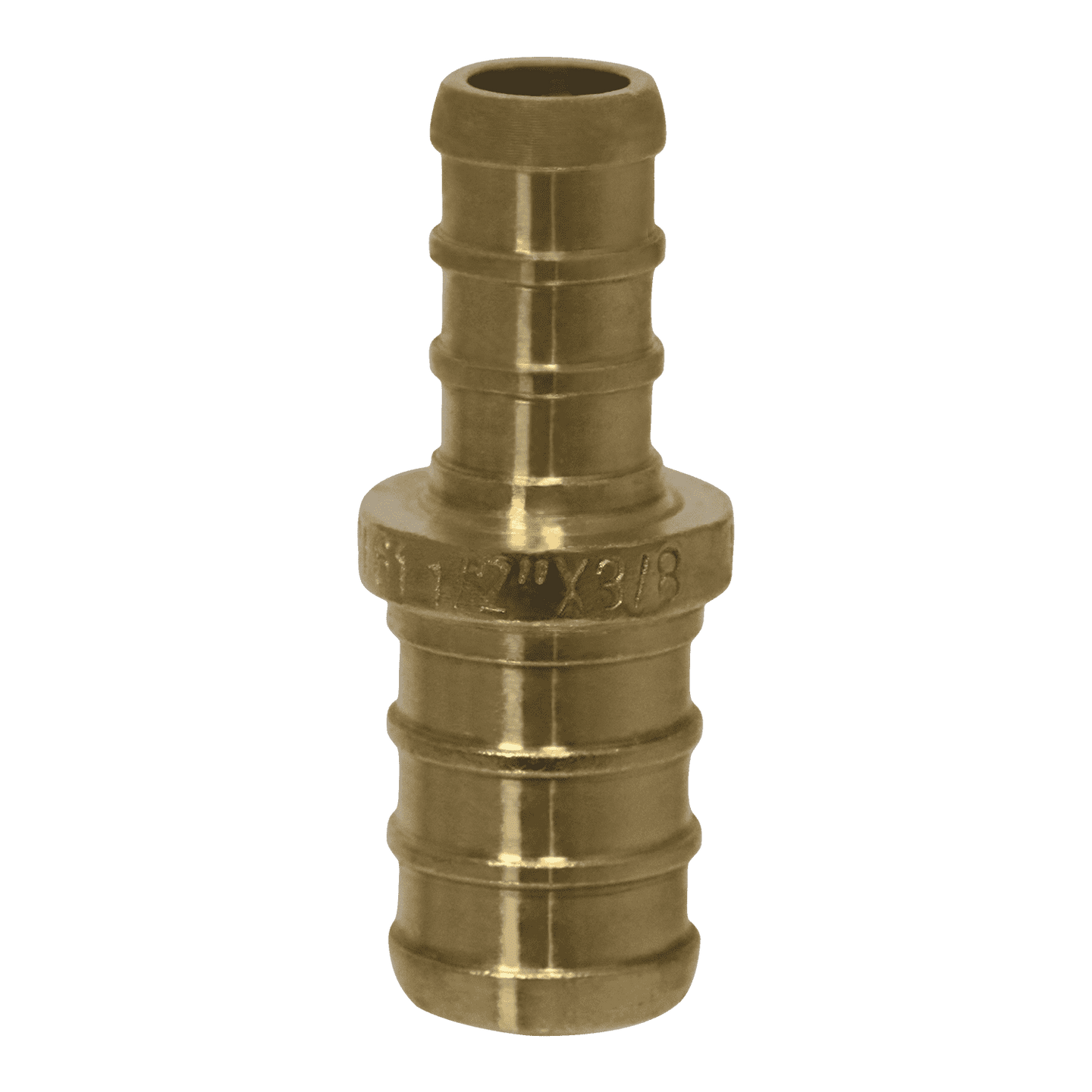 1/2 Inch x 3/8 Inch PEX-B Barb Crimp Reducing Coupling