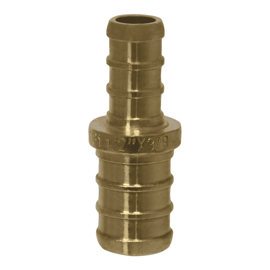 1/2 Inch x 3/8 Inch PEX-B Barb Crimp Reducing Coupling