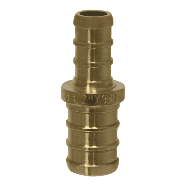 1/2 Inch x 3/8 Inch PEX-B Barb Crimp Reducing Coupling