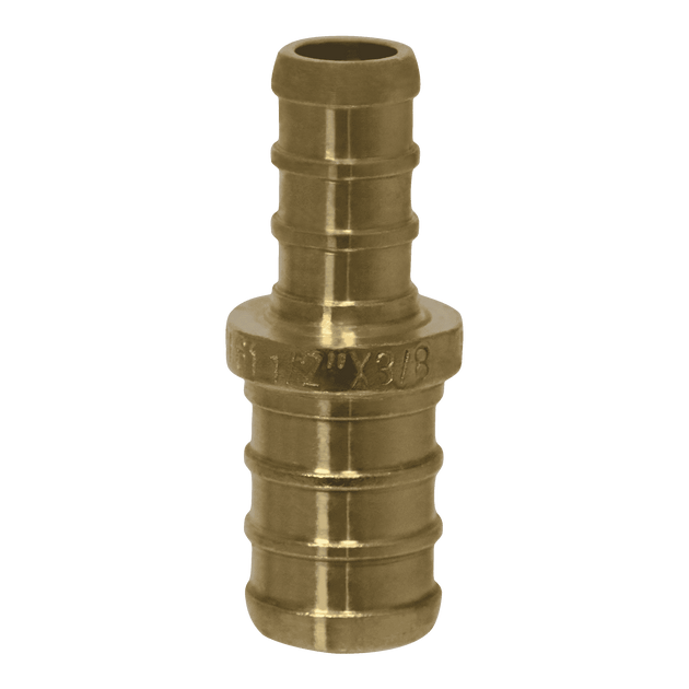 1/2 Inch x 3/8 Inch PEX-B Barb Crimp Reducing Coupling