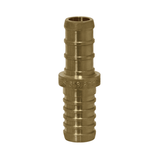 3/8 Inch PEX-B Barb x 3/8 Inch PB (polybutylene) Slicing coupling with ring