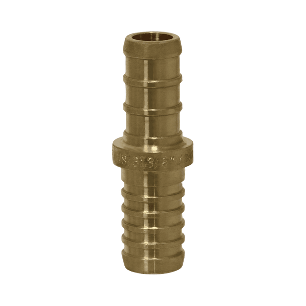 3/8 Inch PEX-B Barb x 3/8 Inch PB (polybutylene) Slicing coupling with ring