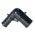 3/4 Inch X 1/2 Inch PEX-B Barb Crimp Poly Alloy Elbow