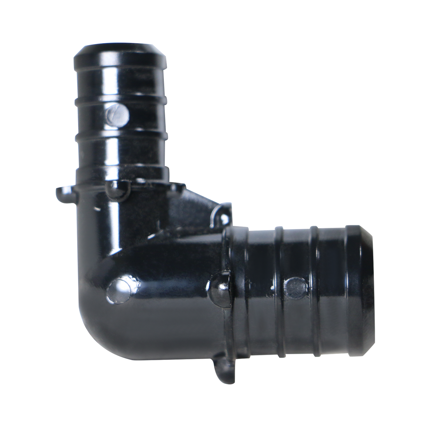 3/4 Inch X 1/2 Inch PEX-B Barb Crimp Poly Alloy Elbow