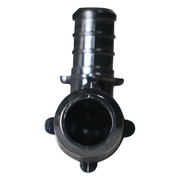 3/4 Inch X 1/2 Inch PEX-B Barb Crimp Poly Alloy Elbow