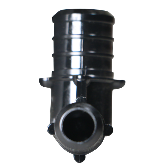 3/4 Inch X 1/2 Inch PEX-B Barb Crimp Poly Alloy Elbow