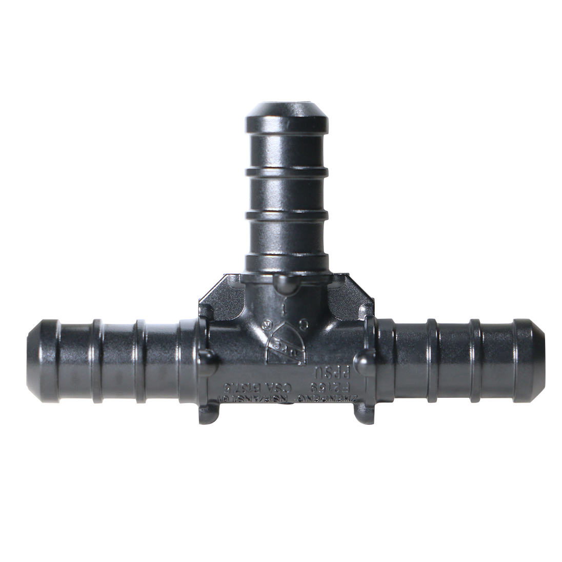 3/8 Inch PEX-B Barb Crimp Poly Alloy Tee