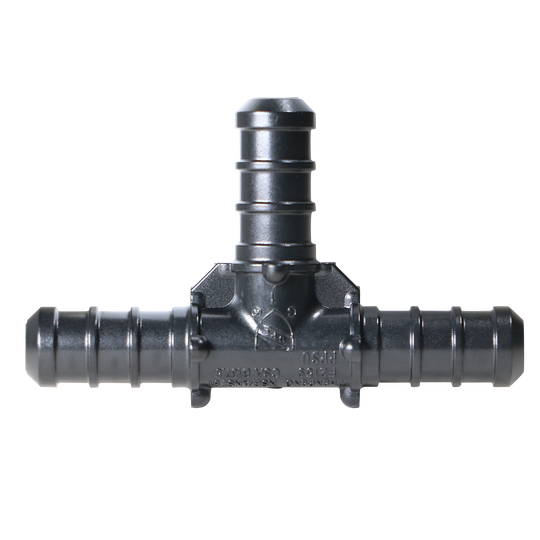 3/8 Inch PEX-B Barb Crimp Poly Alloy Tee
