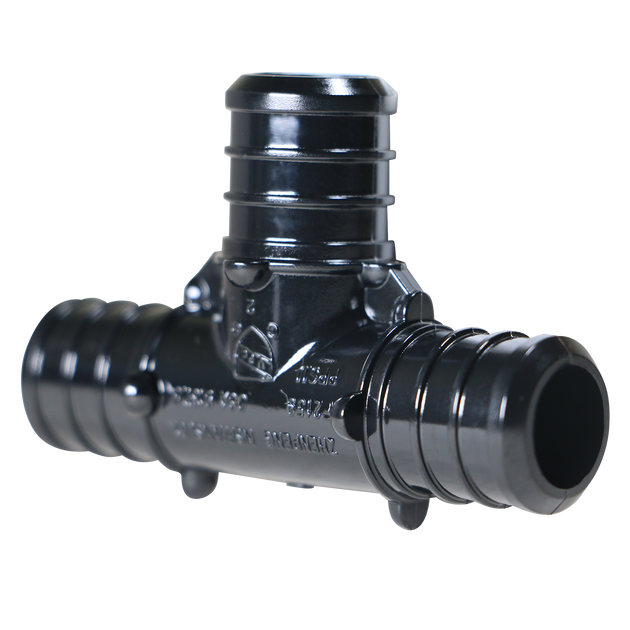 3/4 Inch PEX-B Barb Crimp Poly Alloy Tee