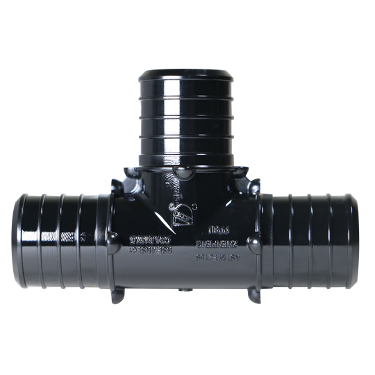 1 Inch PEX-B Barb Crimp Poly Alloy Tee