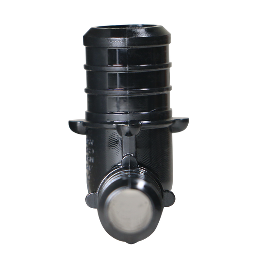 1/2 Inch X 1/2 Inch X 3/4 Inch PEX-B Barb Crimp Poly Alloy Tee