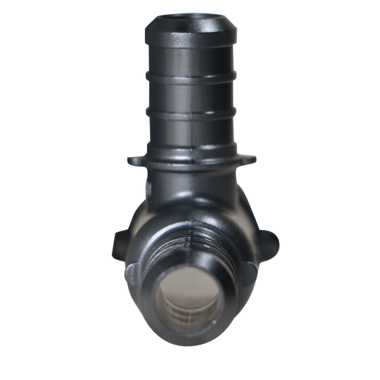 3/4 Inch X 1/2 Inch X 1/2 Inch PEX-B Barb Crimp Poly Alloy Tee